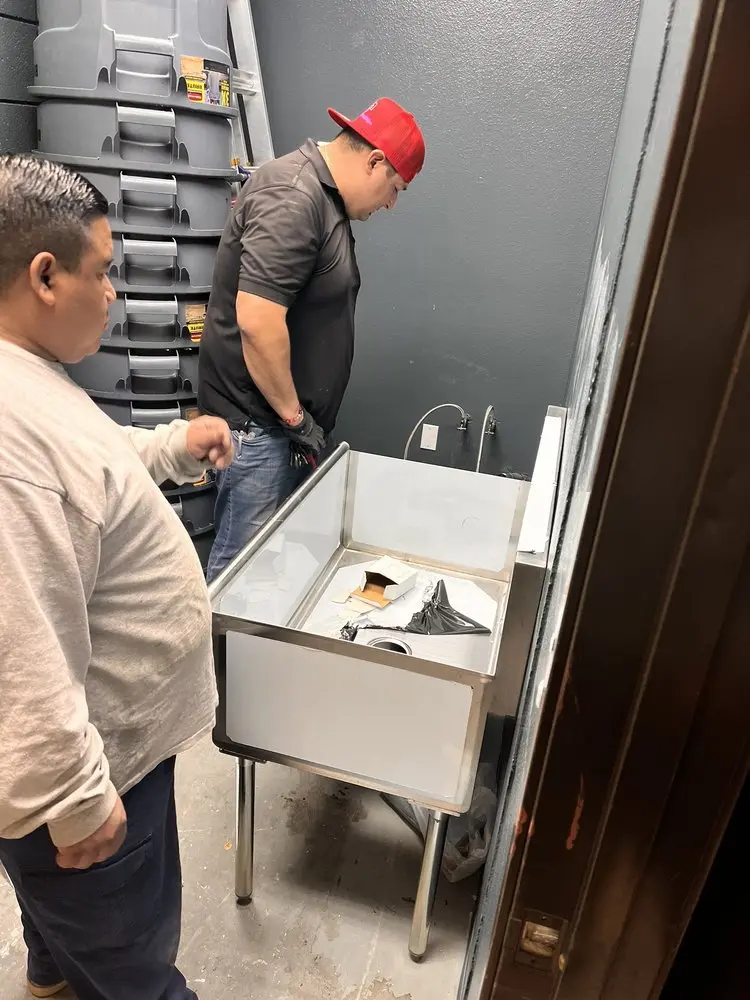 Commercial plumbing and sink installation in Perkerson