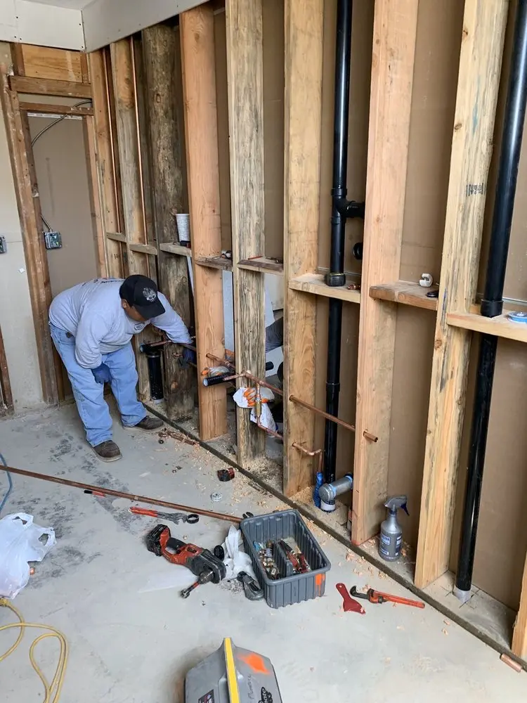 Commercial rough-in plumbing for Gas Line Repair in Perkerson